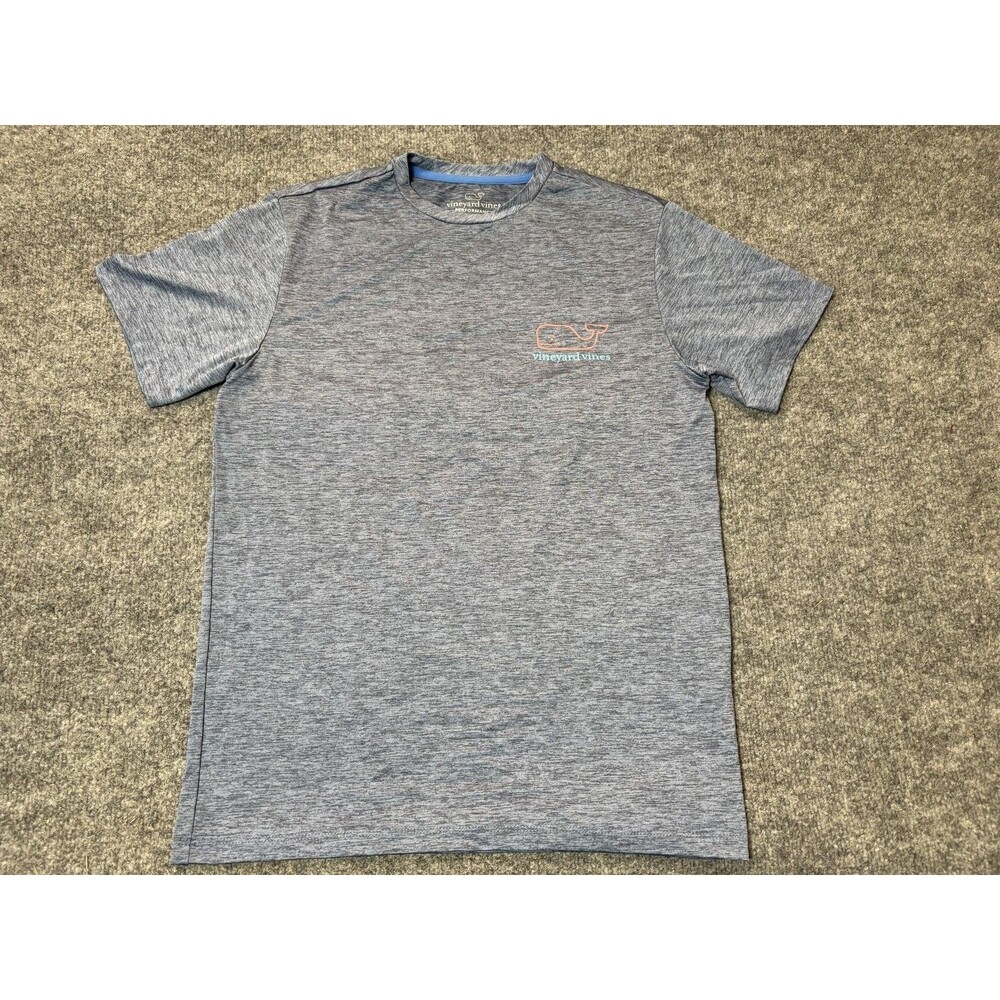 Vineyard Vines Shirt Mens XS Blue Performance Short Sleeve Crew Neck Tagless Tee